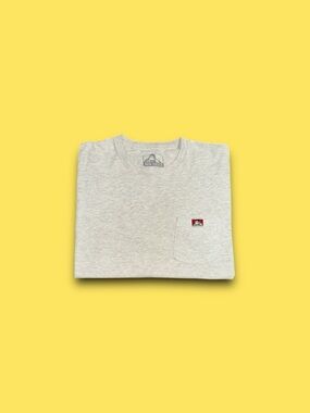 Ben Davis embroidered essential pocket tee shirt grey mens medium